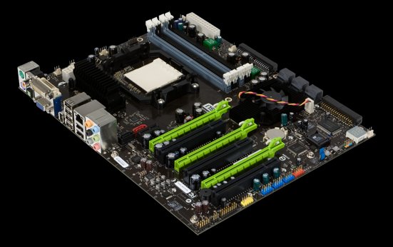 The biggest change is under the hood, the nForce 980a SLI adds support for 