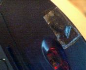 Some clear tape over it