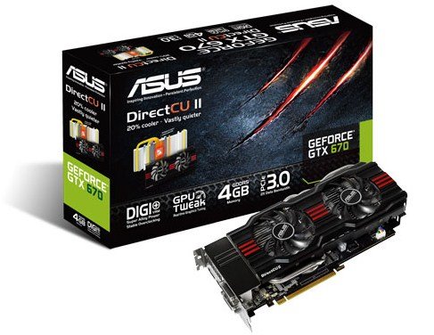 ASUS GeForce GTX 670 DirectCU II 4GB