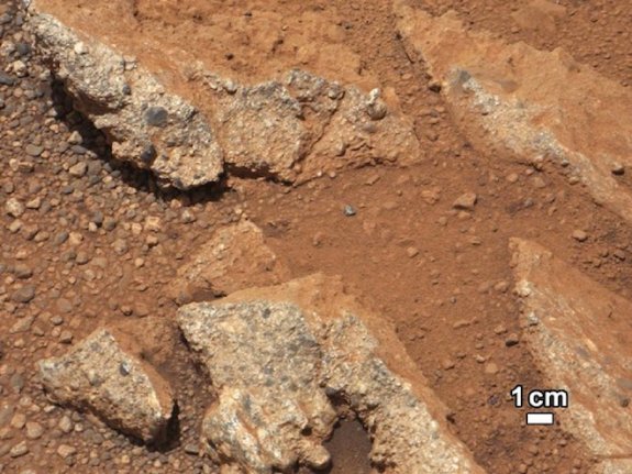Curiosity evidence of water flowing on Mars
