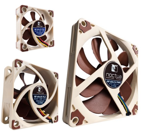 Noctua A-series 40mm 60mm and 92mm fans