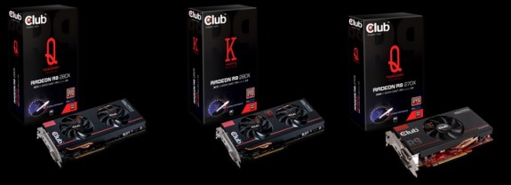 Club3D R7 and R9 cards