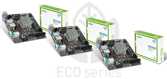MSI Braswell based ECO motherboards