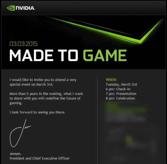 NVIDIA Made to Game