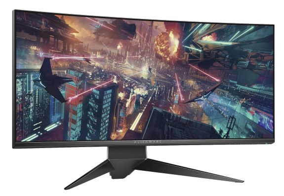curved Alienware 34inch NVIDIA GSYNC screen