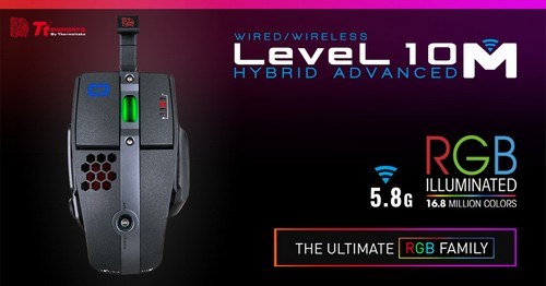 Level 10 M Hybrid Advanced Wired Wireless Gaming Mouse