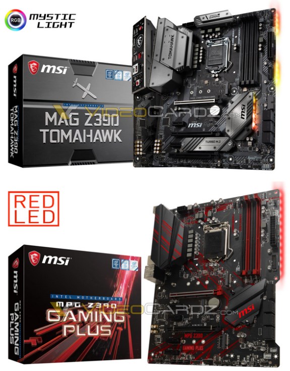 MAG Z390 Tomahawk and MPG Z390 Gaming Plus