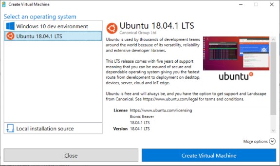 W10 HyperV Ubuntu VM