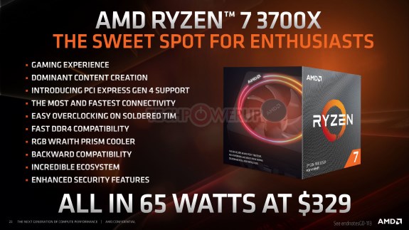 AMD sweetspot is Ryzen 7 3700X
