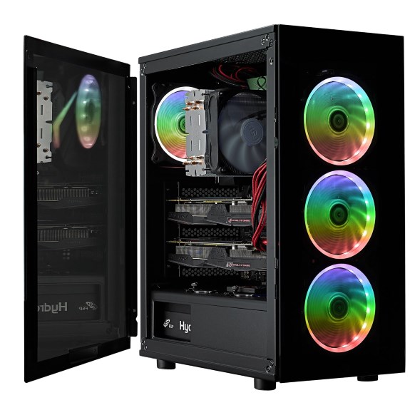 CMT340 RGB tempered glass PC gaming tower