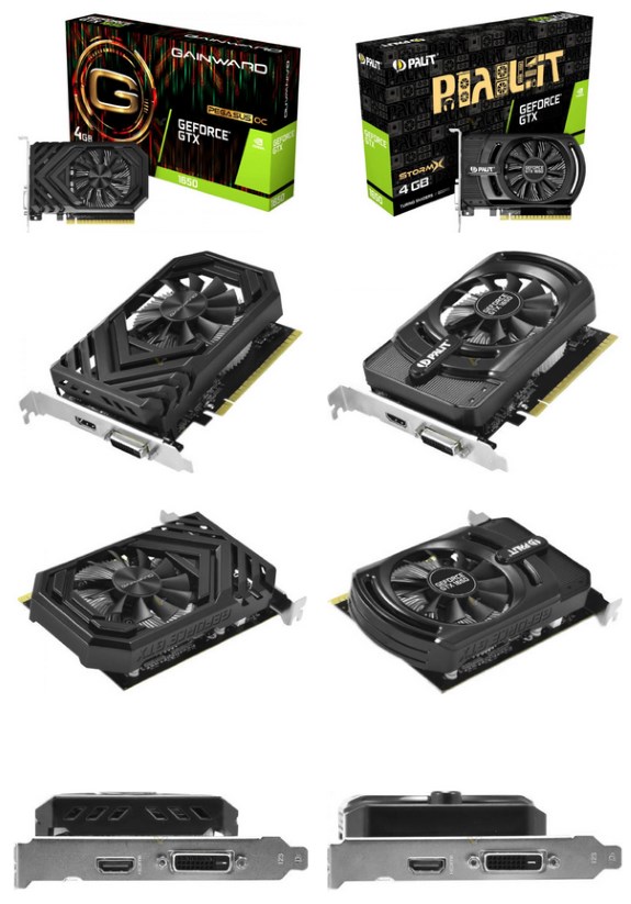 GTX 1650 from Palit and Gainward