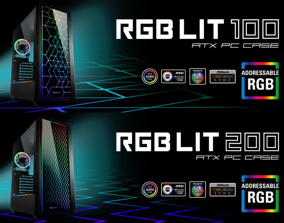 Sharkoon RGB LIT 100 and RGB LIT 200