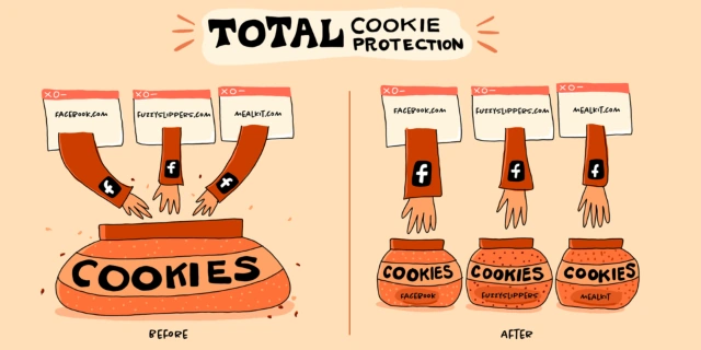 Total Cookie Protection example