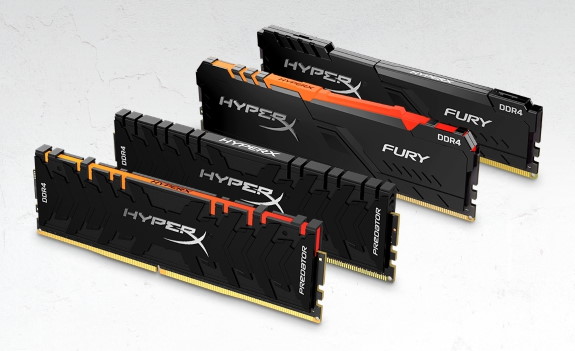 HyperX Predator DDR4 RGB and FURY DDR4 RGB