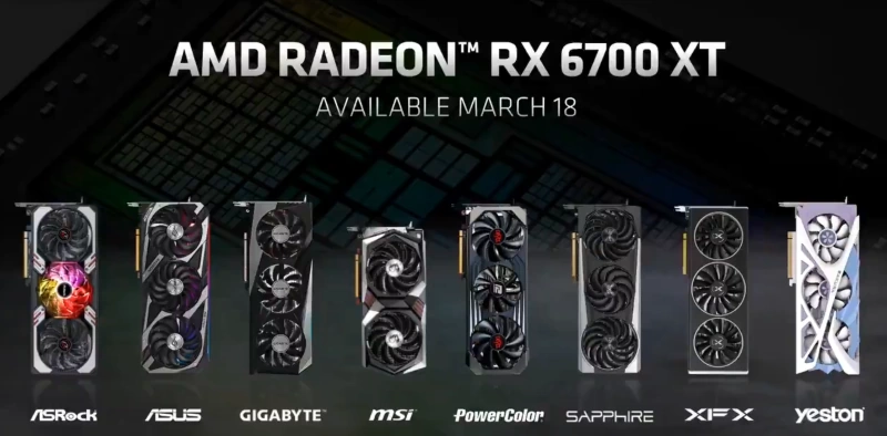 AMD Radeon RX 6700 XT custom models