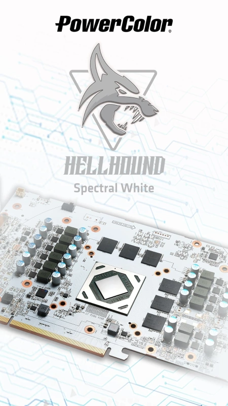 Powercolor Teases Spectral White Radeon Rx 6700 Xt Hellhound Dvhardware