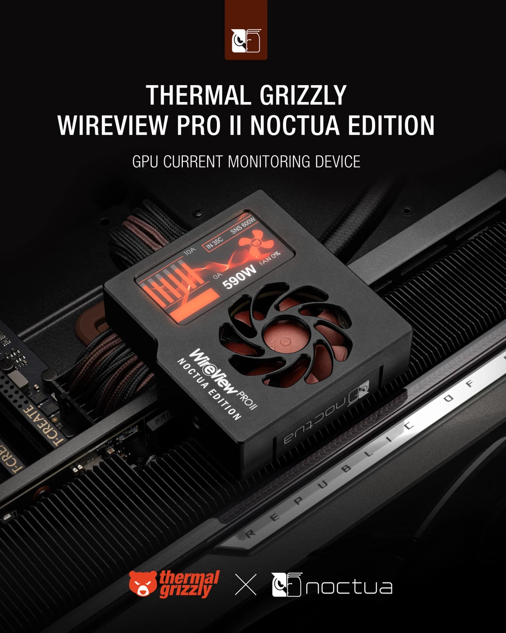 Thermal Grizzly WireView Pro II Noctua Edition GPU monitoring device