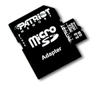 8GB Patriot microSDHC