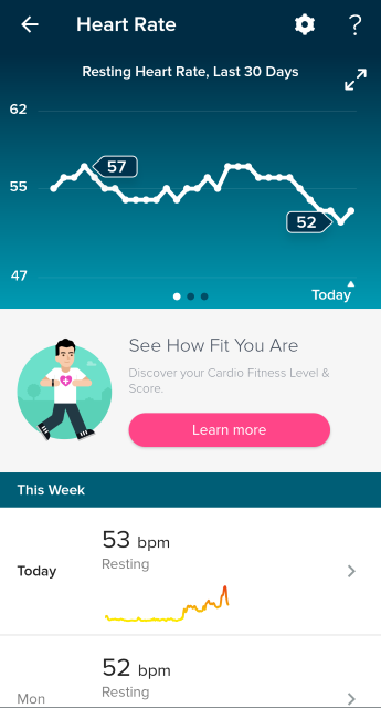 Fitbit app heart rate