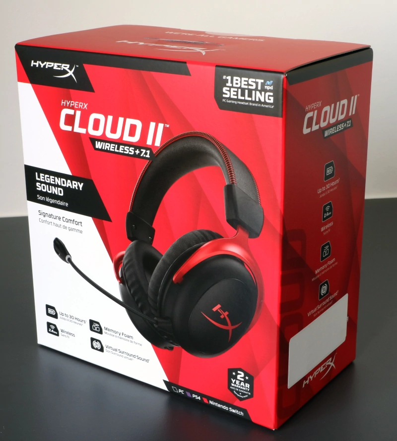 HyperX Cloud II Wireless box