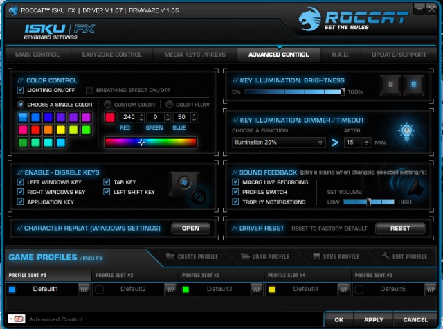 Roccat Isku FX software