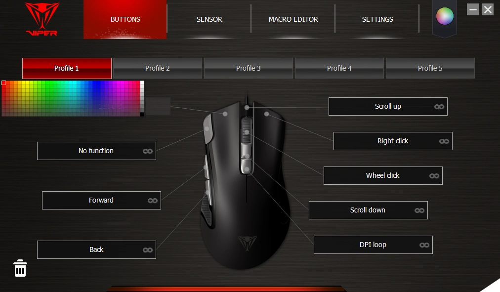 Viper mouse software
